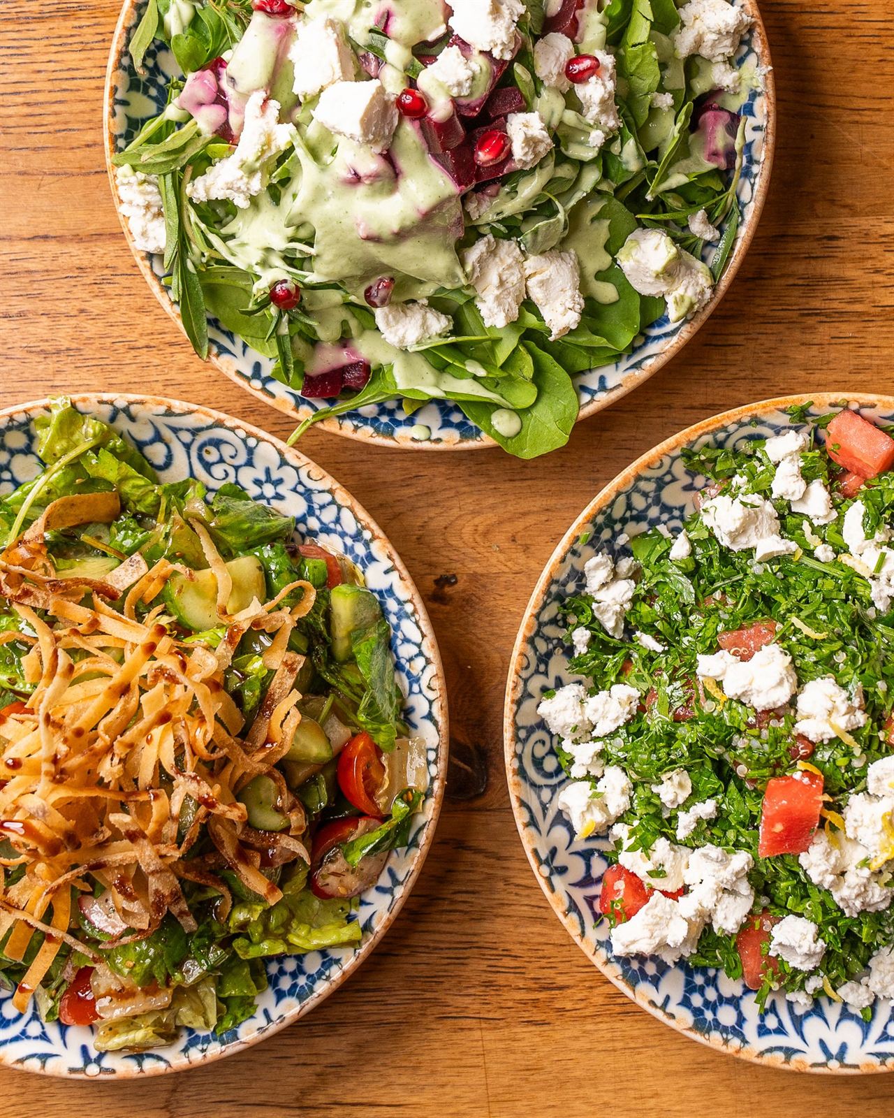 Salades composées fraîches